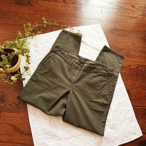 Talbots Weekend Chino Olive Skinny Pants Size 10